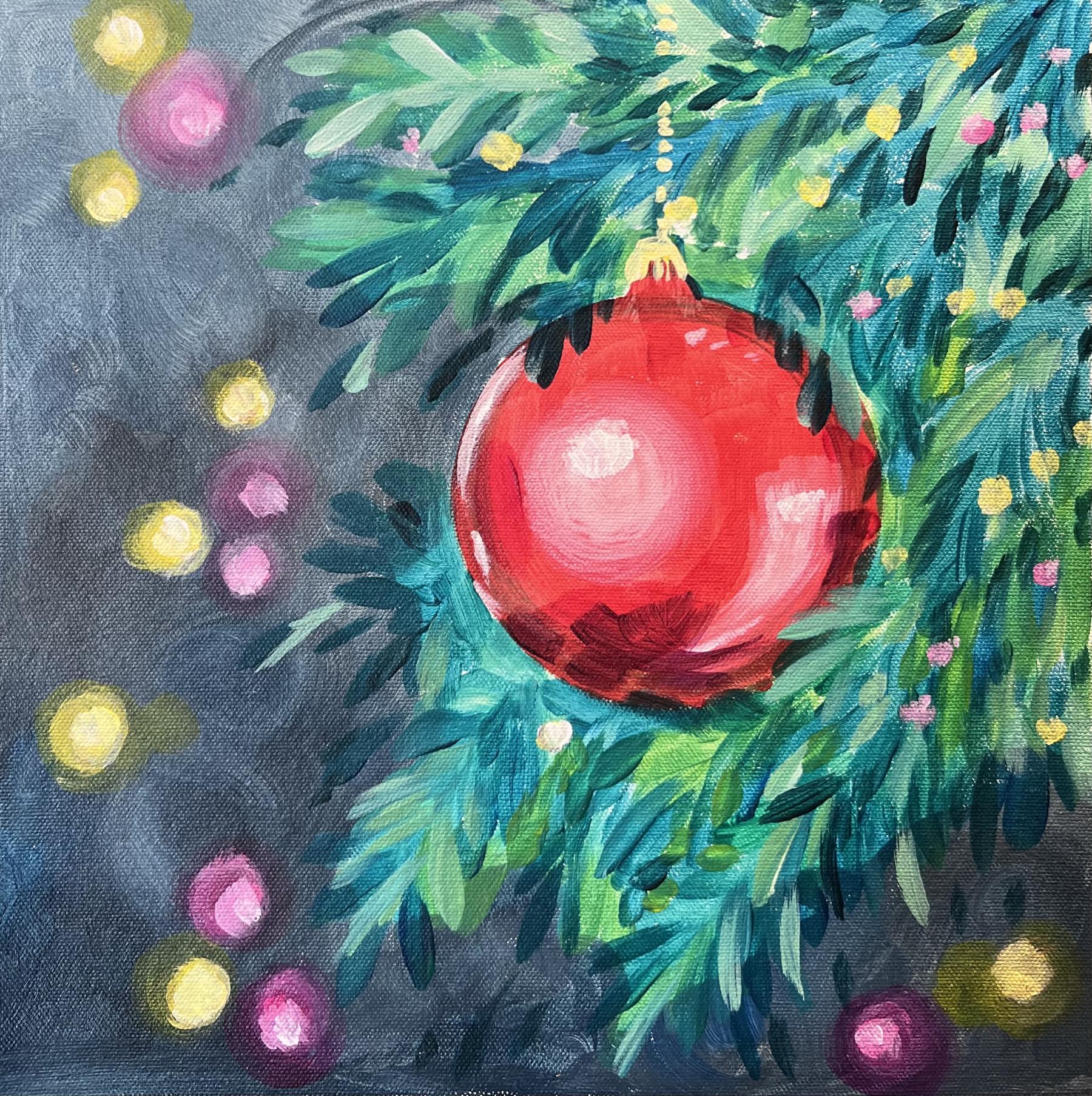 Christmas Bauble The Woodman Inn, Nuthampstead, SG8 8NB