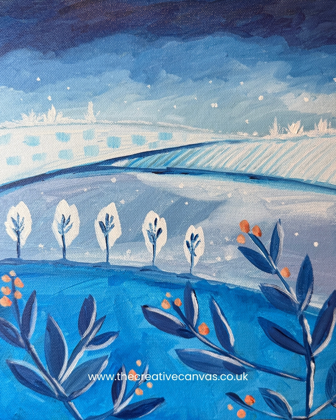 Blue Winter The Woodman Inn, Nuthampstead, SG8 8NB