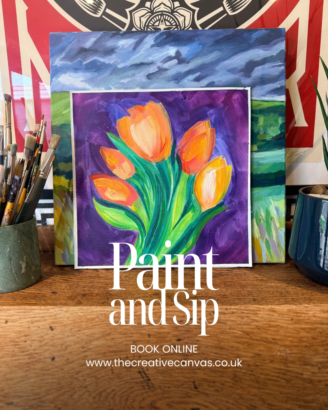 Tulip Bloom | £30 | The Plough, 12 High St, Shepreth, SG8 6PP