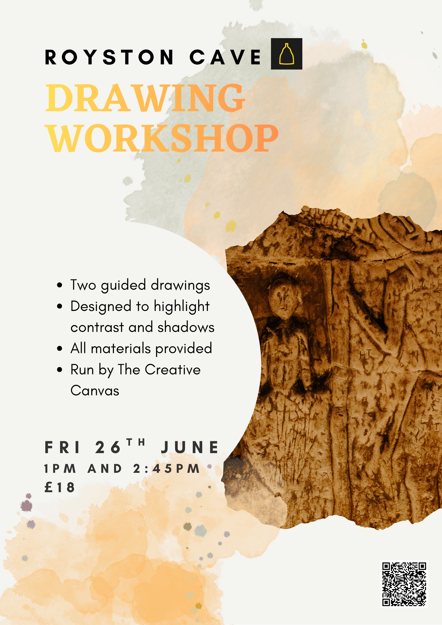 Drawing Workshop | £18 | Royston Cave, Melbourn St, Royston, SG8 7BZ