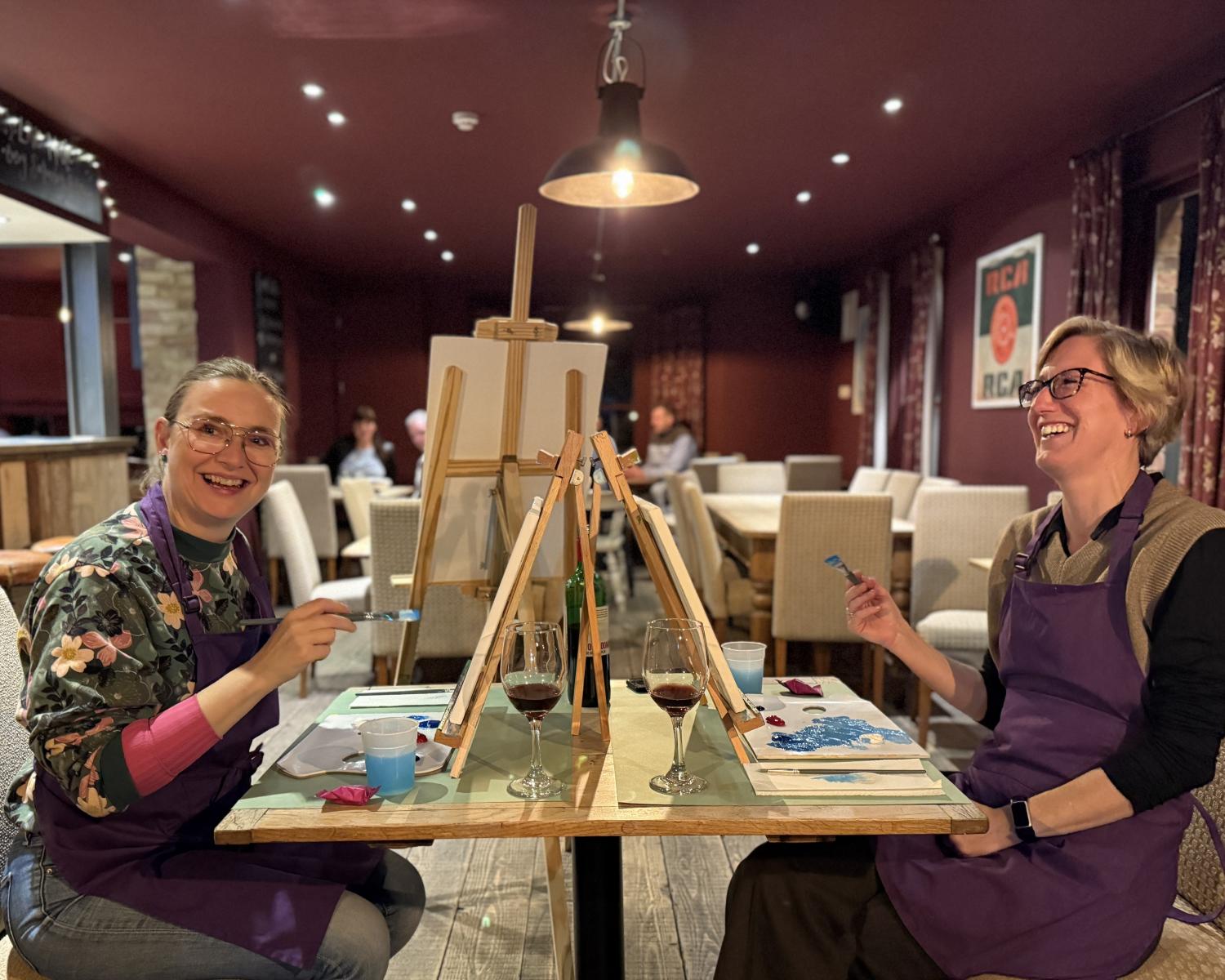 Paint and Sip Nights - The Creative Canvas -  ART WORKSHOPS