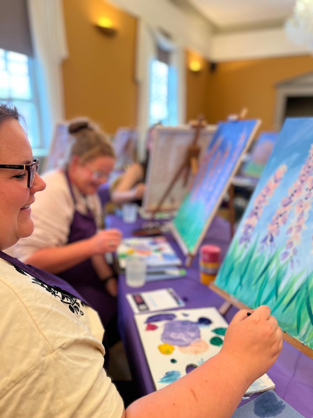 Domi's Private Paint and Sip Party, The Old Bull Inn  - Private Parties -  The Creative Canvas