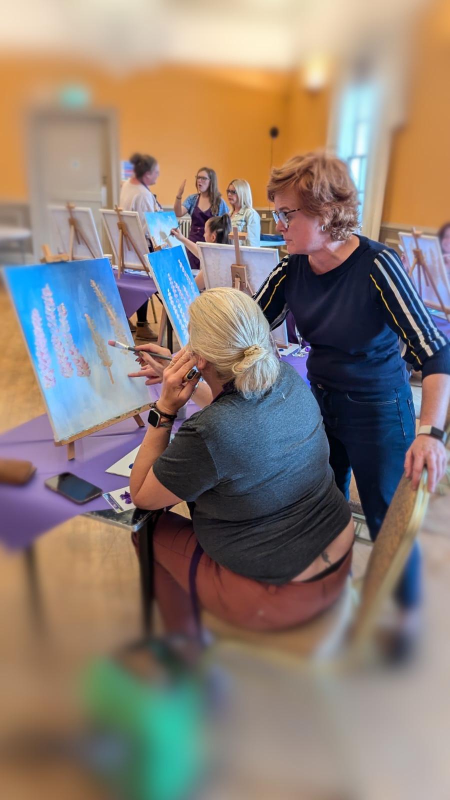 Domi's Private Paint and Sip Party, The Old Bull Inn  - Private Parties -  The Creative Canvas
