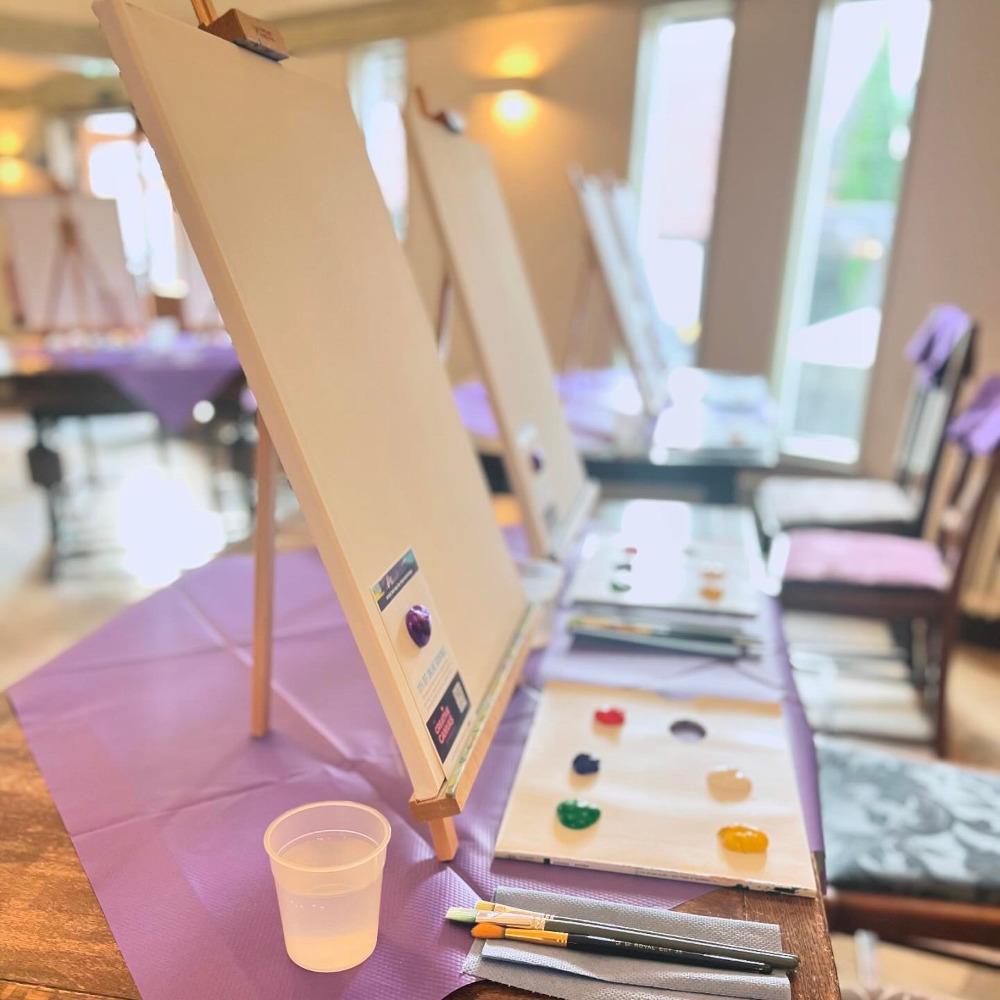 Crystle's Private Paint and Sip Party, The Old Bull Inn  - Private Parties -  The Creative Canvas