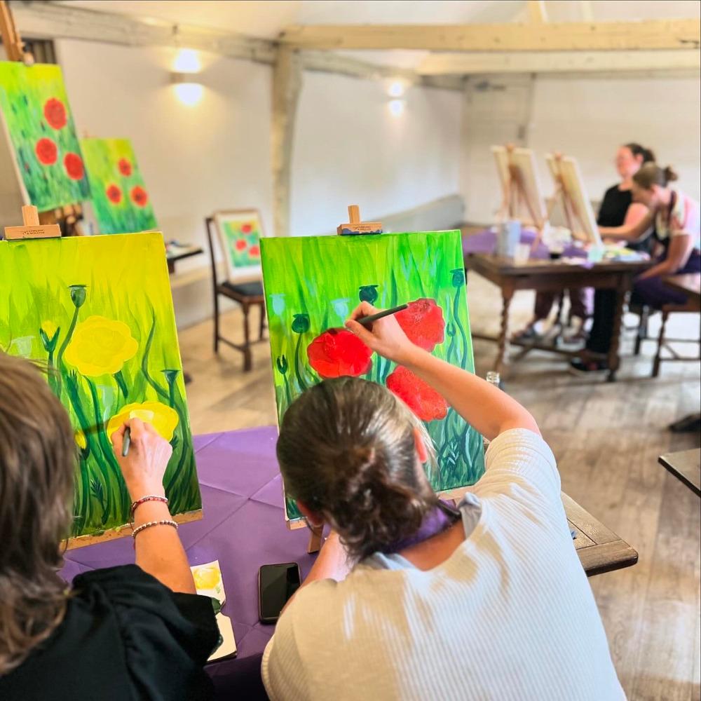 Crystle's Private Paint and Sip Party, The Old Bull Inn  - Private Parties -  The Creative Canvas