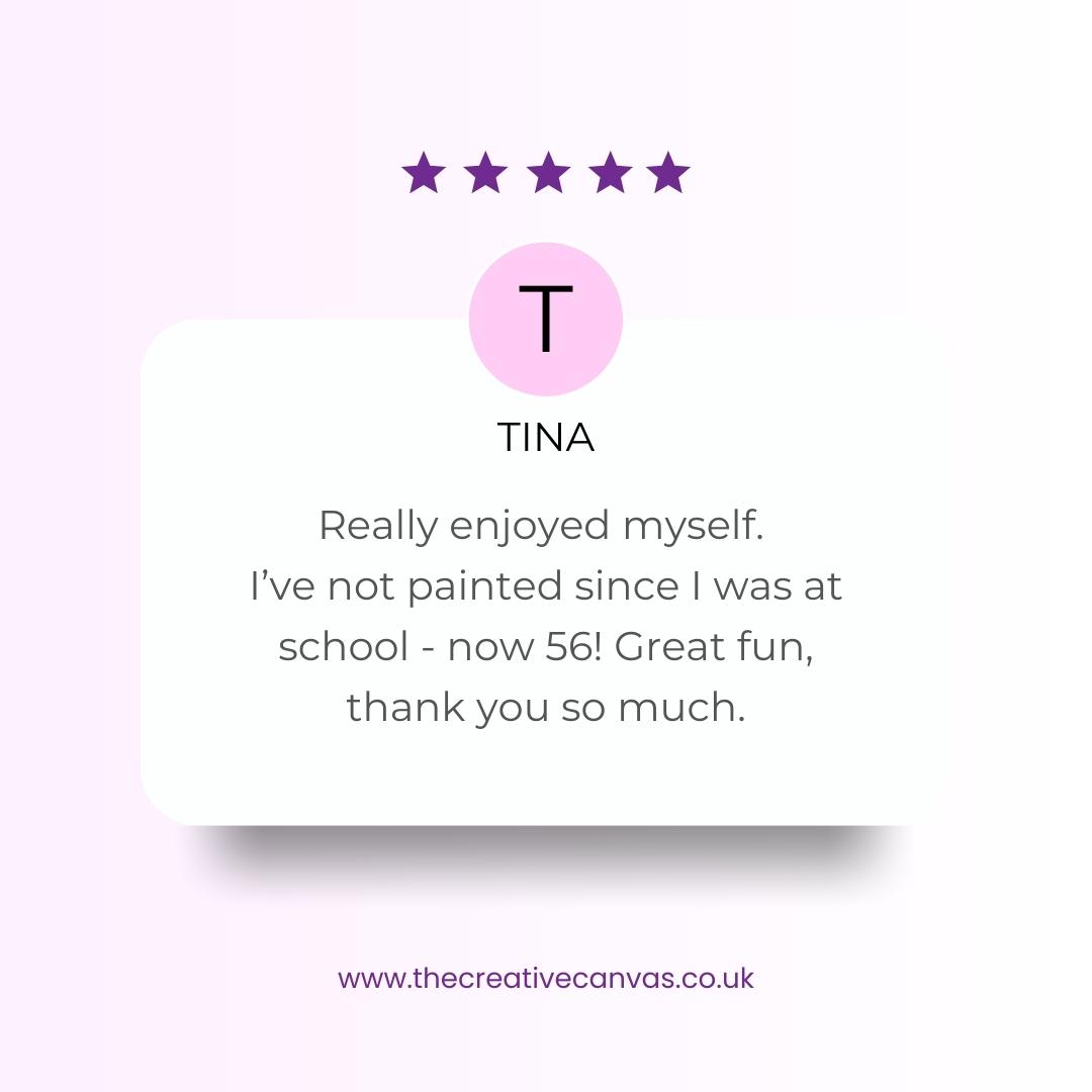 Reviews - The Creative Canvas -  ART WORKSHOPS
