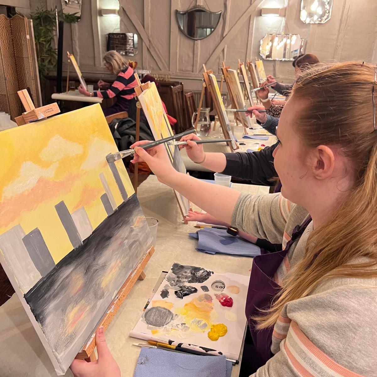 HOLLY: The lesson was really fun! I had a blast. EMMIE: I haven't painted since my art GCSE - I...